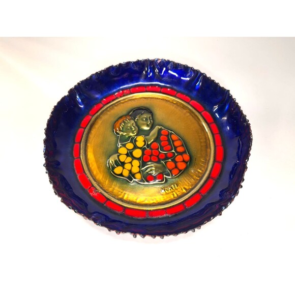 VTG Carlo Monti's Mother’s Day Plate 1973  #1983/2000 Hand Enameled on Copper - Picture 9 of 9